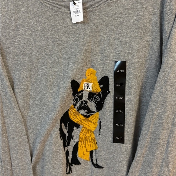 BNWT Banana Republic Frenchie Intarsia Crew-Neck Sweater Shirt size XL USD $60 - Picture 4 of 4